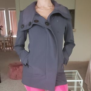 Lululemon Gray Audrey Long Jacket 4 XS Rare